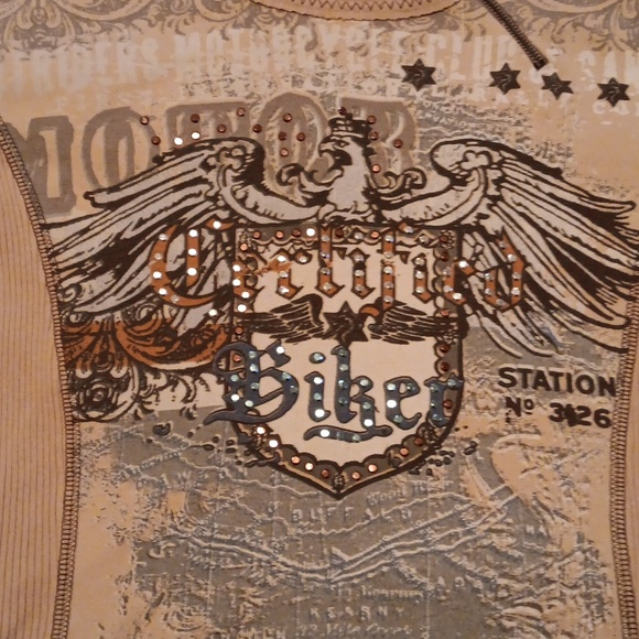 Cyber grunge embellished babydoll tee - Picture 4 of 6